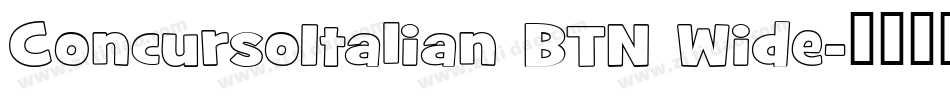 ConcursoItalian BTN Wide字体转换
